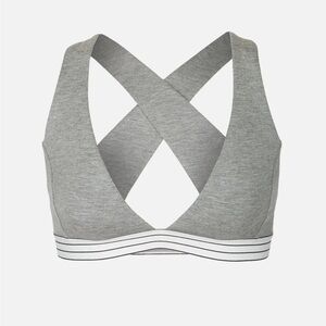 NWT Lively Cross-Back Bralette in Heather Gray size L